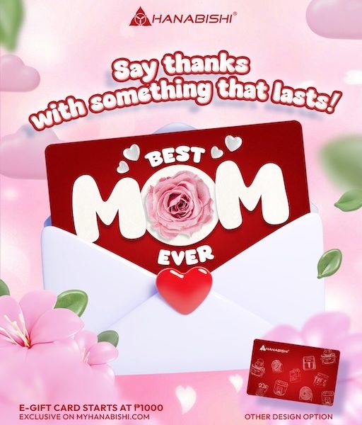 Hanabishi’s E-Gift Cards Are the Perfect Mother’s Day Gifts
