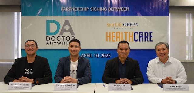 SUN LIFE GREPA PARTNERS WITH DOCTOR ANYWHERE TO OFFER 24/7 TELECONSULTATION SERVICES
