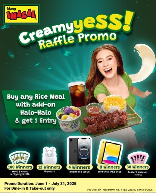 CreamyYESS promo turns Mang Inasal meals into winning moments