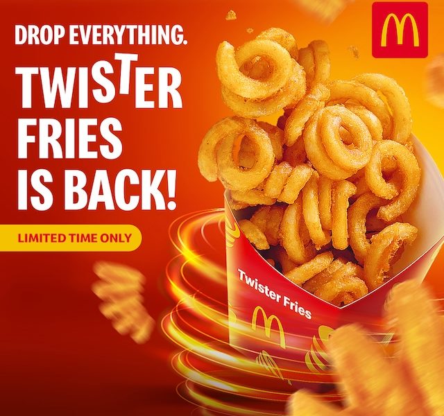 Max Out the Twist: McDonald’s Twister Fries are Back For a Limited Time Only
