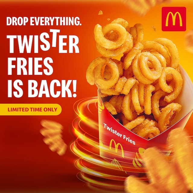 Max Out the Twist: McDonald’s Twister Fries are Back For a Limited Time Only