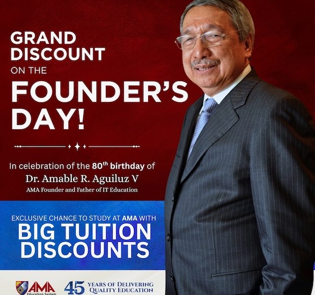 AMA Education System Announces 80% Tuition Fee Discount in Celebration of Chairman’s 80th Birthday
