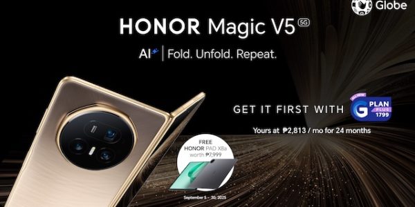 HONOR Magic V5 is Now Official with Globe via All-New GPlan PLUS 1799