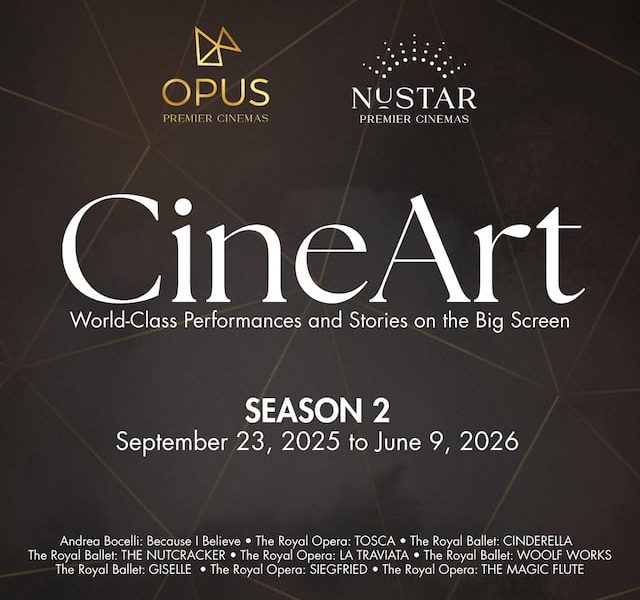 Opus and NUSTAR Premier Cinemas Present World-Class Ballet, Opera, and Music Films Through CineArts