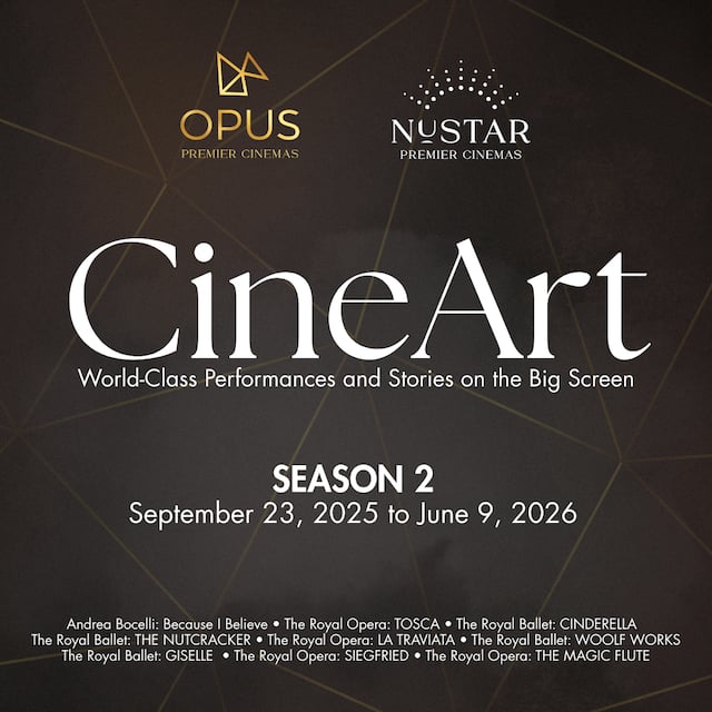 Opus and NUSTAR Premier Cinemas Present World-Class Ballet, Opera, and Music Films Through CineArts
