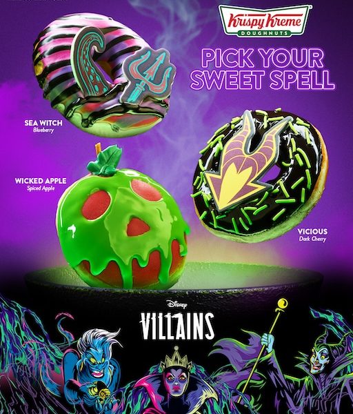 Krispy Kreme Conjures Wickedly Delicious Disney Villains-Inspired Doughnuts this Halloween