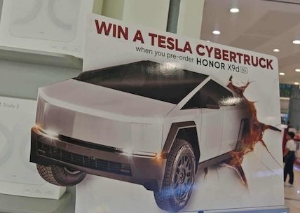 Real or Not—A Tesla Cybertruck Giveaway at the Next Smartphone Launch? HONOR