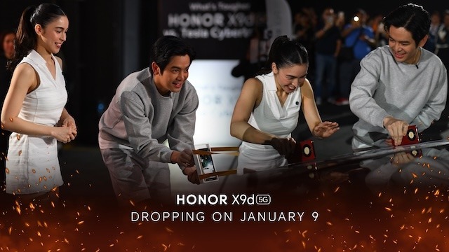 Joshua Garcia, Julia Barretto Test 2026’s Toughest Phone HONOR X9d 5G against Tesla Cybertruck