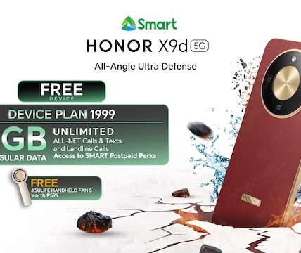 Get the HONOR X9d 5G with Zero Cash Out on Smart Postpaid Plan 1999