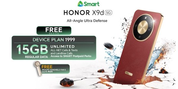 Get the HONOR X9d 5G with Zero Cash Out on Smart Postpaid Plan 1999