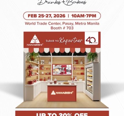 Hanabishi Brings Practical Baking Solutions to WOFEX Drinks + Bakes Cake Fiesta Manila 2026 This February 25-27