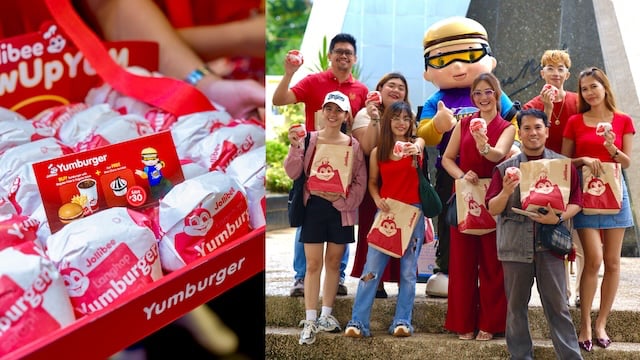 Jollibee surprises commuters nationwide with glowed up Yumburger