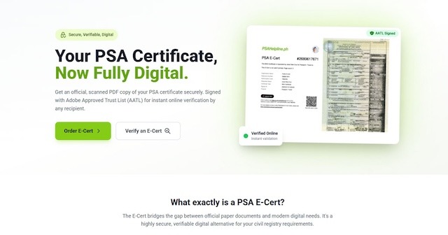 The Digital Advantage: Introducing the PSA E-Certificate Service Powered by PSAHelpline.ph
