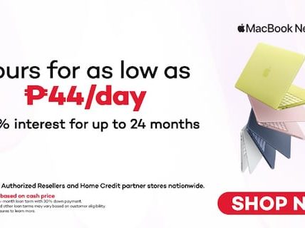 Make the switch to the newest MacBook Neo and power through everyday tasks—starting at ₱44 a day with Home Credit 