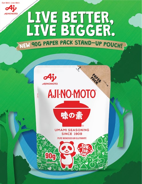 Greener Packaging, Greater Value: APC Introduces AJI-NO-MOTO® Umami Seasoning 90g Paper Pack in Stand-up Pouch