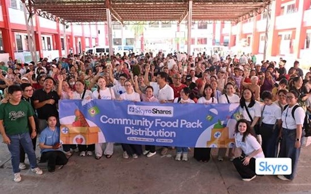 Skyro brings bayanihan to life for 500 families in Taguig 