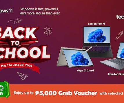Lenovo Makes Back-to-School Shopping More Rewarding with Grab Vouchers up to ₱5,000