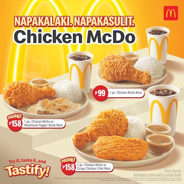 McDonald's gives Filipinos more ways to enjoy the Napakalaki, Napakasulit Chicken McDo with exciting new offers