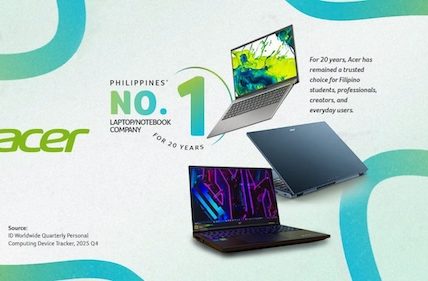 Acer extends 20-year leadership as the Philippines' #1 laptop brand in 2026