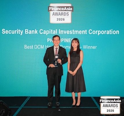 Security Bank Capital named FinanceAsia’s Best Domestic Debt Capital Markets House