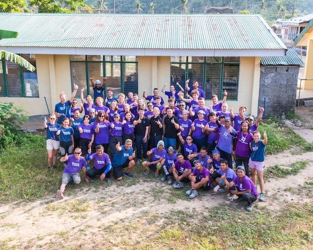 Home Credit employees rally to rebuild a school in typhoon-hit Catanduanes