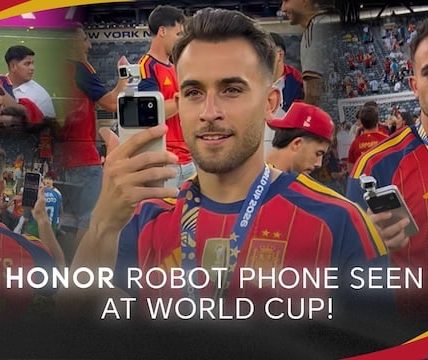 HONOR Robot Phone Makes Surprise Appearance During Spain's World Cup Celebration