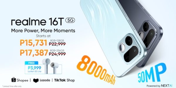 realme 16T 5G launches in the Philippines for as low ₱37/day via Home Credit