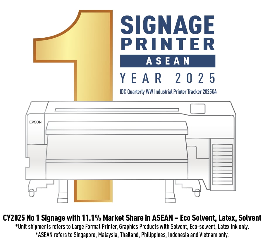 Epson recognized by IDC as the leading printer brand within ASEAN