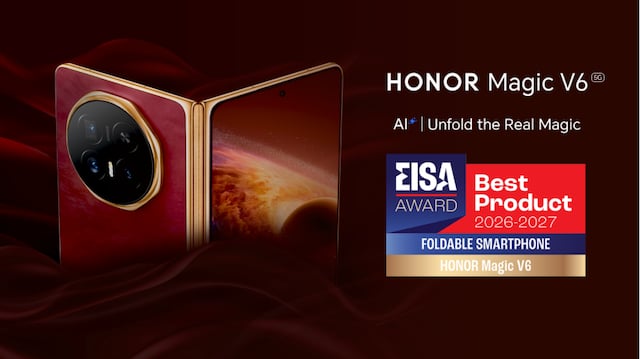 HONOR Magic V6 Named EISA Foldable Smartphone 2026-2027 as HONOR Ranks Among Global Top 4