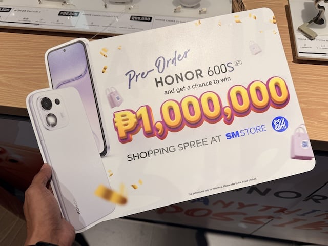 PHP 1M Shopping Spree for HONOR 600S Pre-Orders
