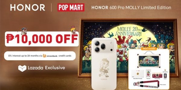 HONOR 600 Pro MOLLY Edition Debuts Exclusively on Lazada for only Php 49,999
