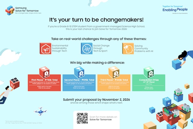 Final Call, Changemakers: Join Samsung Solve for Tomorrow 2026 Before November 2