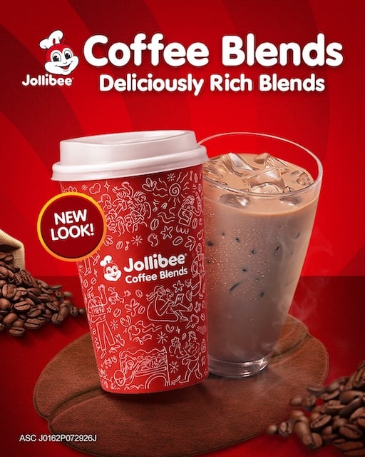 Jollibee gives its coffee cups a fresh new look