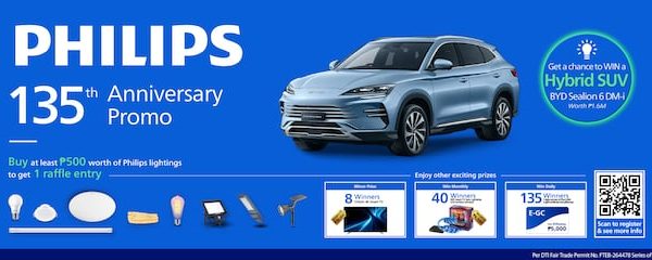 Philips Celebrates 135 Years of Lighting Excellence with a Chance to Win a ₱1.6 Million Hybrid SUV