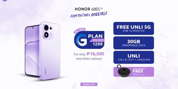HONOR 600S 5G Now at Globe for Only PHP 687.50 Per Month, with FREE Bluetooth Speaker